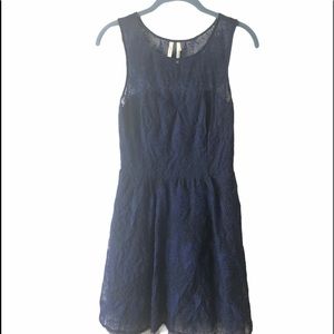 Frenchi blue lace mini dress. Sleeveless size s